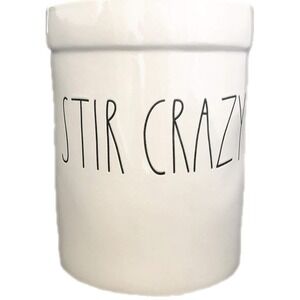 Rae Dunn Artisan Collection Stir Crazy Utensil Holder Crock Kitchen Farmhouse